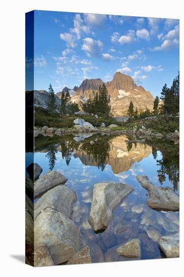 USA, California, Inyo National Forest. Rocky shore of Garnet Lake.-Don Paulson-Premier Image Canvas