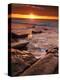 USA, California, La Jolla. Sunset over Tide Pools at Coast Blvd. Park-Ann Collins-Premier Image Canvas