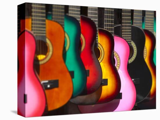 USA, California, Los Angeles, El Pueblo De Los Angeles, Guitars-Alan Copson-Premier Image Canvas