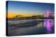 USA, California, Los Angeles, Santa Monica Pier Twilight-Rob Tilley-Premier Image Canvas