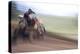 USA, California, Mammoth Lakes. Blur of motocross racer.-Jaynes Gallery-Premier Image Canvas
