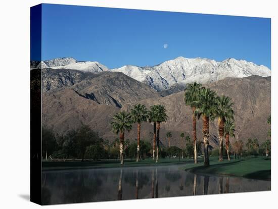 USA, California, Palm Springs, Reflection of San Jacinto Range in Lake-Zandria Muench Beraldo-Premier Image Canvas