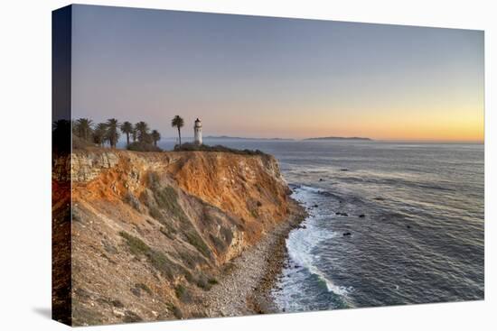 USA, California, Ranchos Palos Verdes. The lighthouse at Point Vicente at sunset.-Christopher Reed-Premier Image Canvas