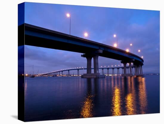 USA, California, San Diego, Coronado Bridge Curves over San Diego Bay-Ann Collins-Premier Image Canvas