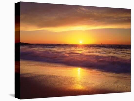 USA, California, San Diego. La Jolla Shores Beach Reflects the Sunset-Jaynes Gallery-Premier Image Canvas