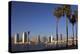 USA, California, San Diego. San Diego Skyline and Palm Trees-Kymri Wilt-Premier Image Canvas