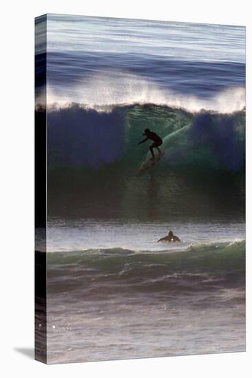 USA, California, San Diego. Surfer at Cardiff by the Sea-Kymri Wilt-Premier Image Canvas