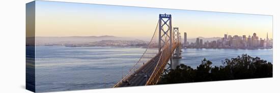 USA, California, San Francisco, City Skyline and Bay Bridge from Treasure Island-Gavin Hellier-Premier Image Canvas