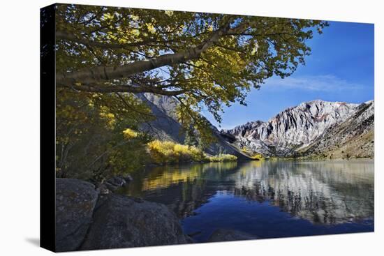 USA, California, Sierra Nevada Range. Convict Lake in autumn.-Jaynes Gallery-Premier Image Canvas