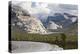 USA, California, Yosemite National Park. Medicott Dome above lake.-Don Paulson-Premier Image Canvas