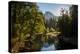 USA California. Yosemite National Park, Yosemite Valley over Merced River.-Alison Jones-Premier Image Canvas