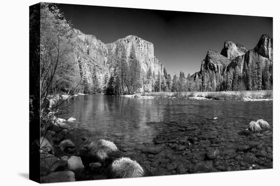 USA, California. Yosemite Valley view from the bank of Merced river.-Anna Miller-Premier Image Canvas