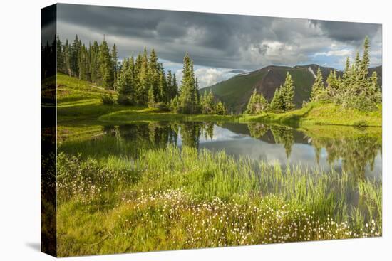 USA, Colorado, Gunnison National Forest. Paradise Divide and Pond Reflection-Jaynes Gallery-Premier Image Canvas