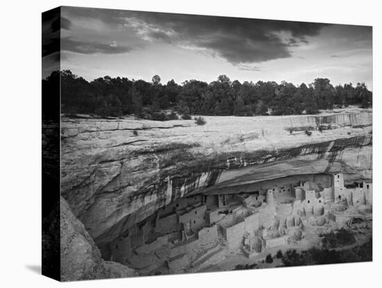 USA, Colorado, Mesa Verde NP. Overview of Cliff Palace Ruins-Dennis Flaherty-Premier Image Canvas