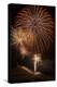 USA, Colorado, Salida. July 4th Fireworks Display-Don Grall-Premier Image Canvas