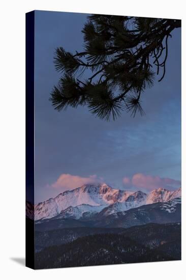 USA, Colorado. Sunrise on Pikes Peak-Don Grall-Premier Image Canvas