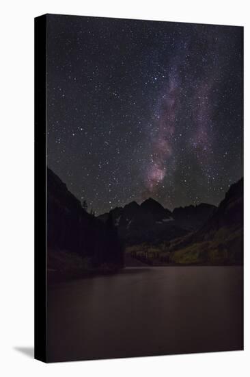 USA, Colorado. the Milky Way Above Maroon Bells Mountains and Lake-Don Grall-Premier Image Canvas
