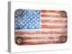 Usa Flag On Metal Texture-donatas1205-Stretched Canvas