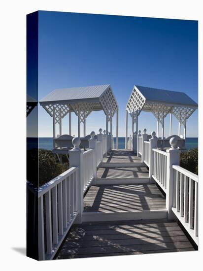 USA, Florida, Florida Panhandle, Seaside, Beach Pavillion-Walter Bibikow-Premier Image Canvas