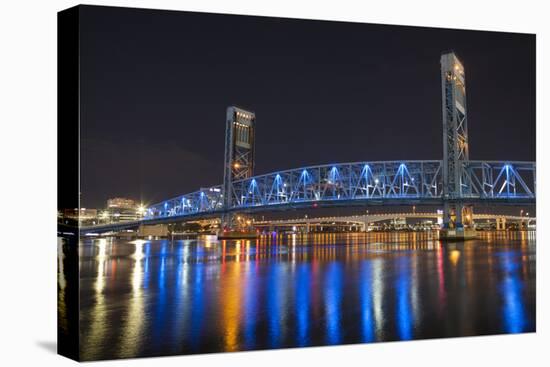 Usa, Florida, Jacksonville, Main Street Bridge across the St. John's River-Joanne Wells-Premier Image Canvas