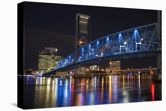 Usa, Florida, Jacksonville, Main Street Bridge across the St. John's River-Joanne Wells-Premier Image Canvas