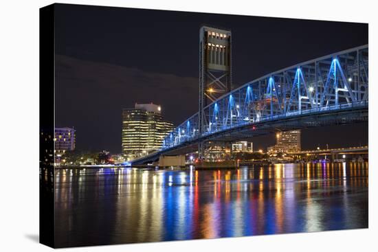 Usa, Florida, Jacksonville, Main Street Bridge across the St. John's River-Joanne Wells-Premier Image Canvas