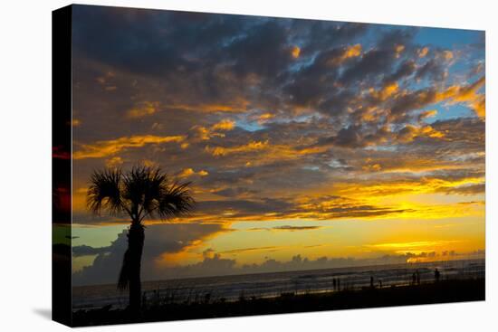 USA, Florida, Sarasota, Siesta Key. Seascape at sunset-Bernard Friel-Premier Image Canvas
