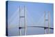 USA, Georgia, Savannah. Talmadge Memorial Bridge over the Savannah River.-Joanne Wells-Premier Image Canvas