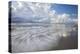 USA, Georgia, Tybee Island. Clouds and waves in morning light at the beach.-Joanne Wells-Premier Image Canvas