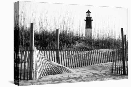 USA, Georgia, Tybee Island, Fences and Lighthouse-Ann Collins-Premier Image Canvas