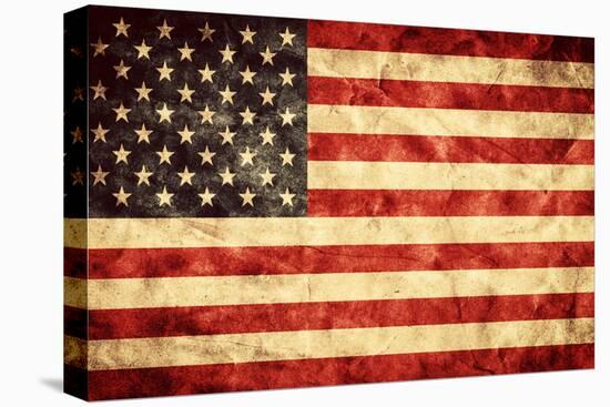 USA Grunge Flag. Vintage, Retro Style. High Resolution, Hd Quality. Item from My Grunge Flags Colle-Michal Bednarek-Premier Image Canvas