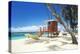 USA, Hawaii Islands, Maui, Baldwin Beach, lifeguard's cabin on stilts on sand beach-null-Premier Image Canvas