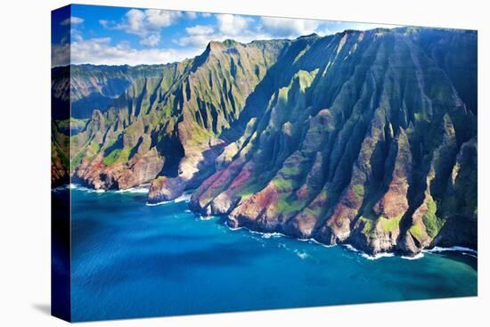 USA, Hawaii, Kauai, Aerial of the Coastline-Terry Eggers-Premier Image Canvas