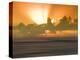 USA, Hawaii, Kauai, sunset-Savanah Plank-Stretched Canvas