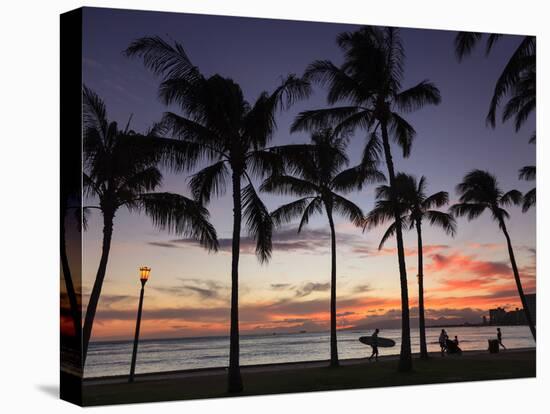 USA, Hawaii, Oahu, Honolulu, Waikiki Beach, Kapiolani Park-Michele Falzone-Premier Image Canvas