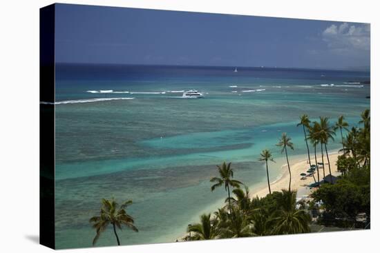 USA, Hawaii, Oahu, Honolulu, Waikiki, Fort Derussy Beach Park-David Wall-Premier Image Canvas