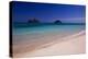 USA, Hawaii, Oahu, Lanikai Twin Mokulua Islands with Blue Water-Terry Eggers-Premier Image Canvas