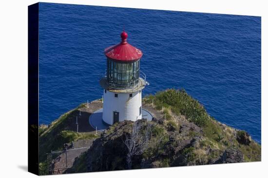 USA, Hawaii, Oahu, Waimanalo. U.S. Coast Guard Makapuu Point Light-Charles Crust-Premier Image Canvas