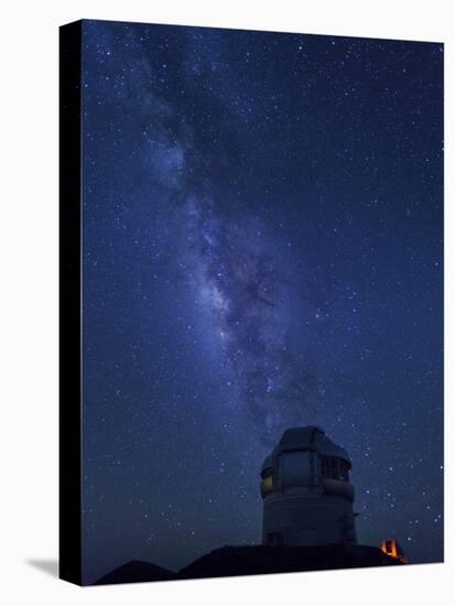 USA, Hawaii, the Big Island, Mauna Kea Observatory (4200m), Gemini Northern Telescope and Milky Way-Michele Falzone-Premier Image Canvas