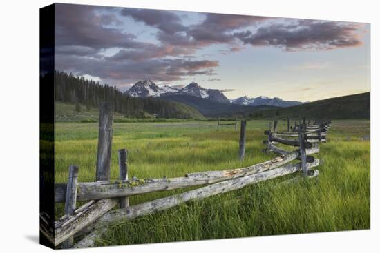 USA, Idaho. Wetlands in Stanley Basin, Sawtooth Mountains.-Alan Majchrowicz-Premier Image Canvas