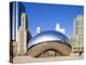USA, Illinois, Chicago, the Cloud Gate Sculpture in Millenium Park-Nick Ledger-Premier Image Canvas