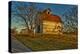 USA, Indiana, Rural Scene of Red Roofed Barn-Rona Schwarz-Premier Image Canvas