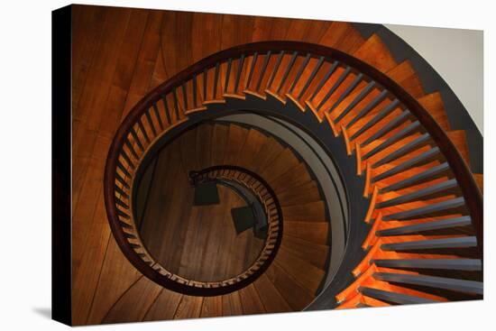 USA, Kentucky, Pleasant Hill, Spiral Staircase at the Shaker Village-Joanne Wells-Premier Image Canvas