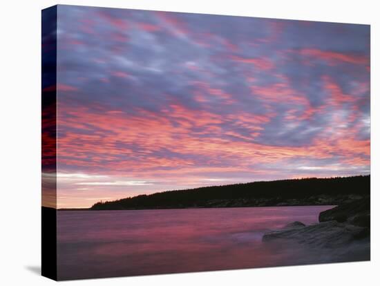 USA, Maine, Acadia National Park, Sunset over the Atlantic Ocean-Christopher Talbot Frank-Premier Image Canvas