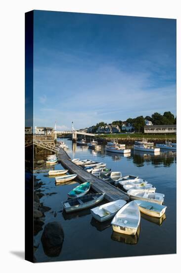 USA, Maine, Ogunquit, Perkins Cove, Boat Harbor-Walter Bibikow-Premier Image Canvas