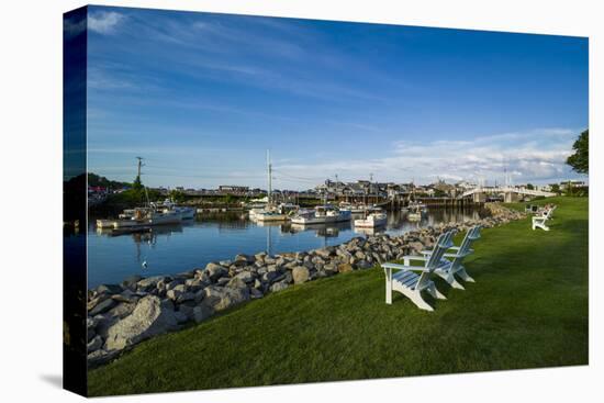 USA, Maine, Ogunquit, Perkins Cove, Boat Harbor-Walter Bibikow-Premier Image Canvas