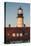 USA, Maine, Portland, Cape Elizabeth, Portland Head Light, lighthouse at dusk-Walter Bibikow-Premier Image Canvas