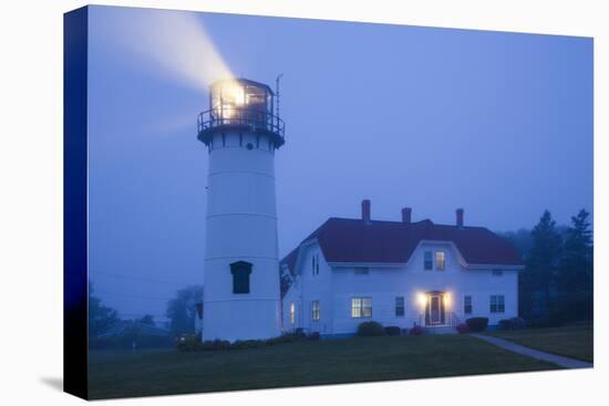 USA, Massachusetts, Cape Cod, Chatham, Chatham Lighthouse in the Fog-Walter Bibikow-Premier Image Canvas