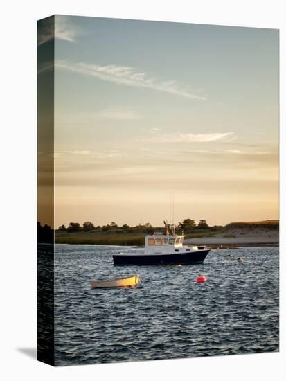 USA, Massachusetts, Cape Cod, Chatham, Fishing boat moored in Chatham Harbor-Ann Collins-Premier Image Canvas