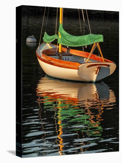 USA, Massachusetts, Cape Cod, Moored sailboat-Ann Collins-Premier Image Canvas